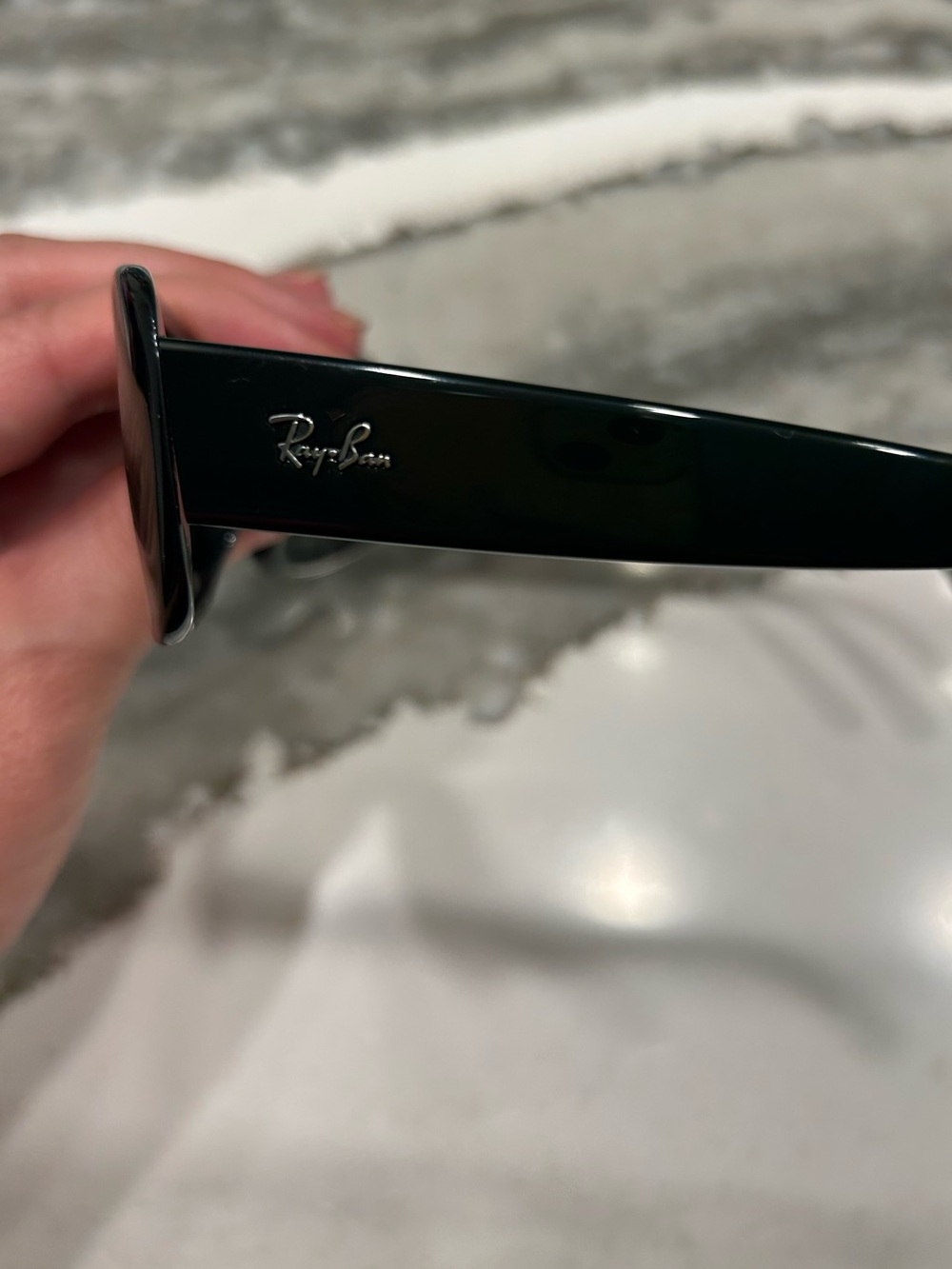 Ray-Ban Black Rectangle Sunglasses - Picture 3 of 6